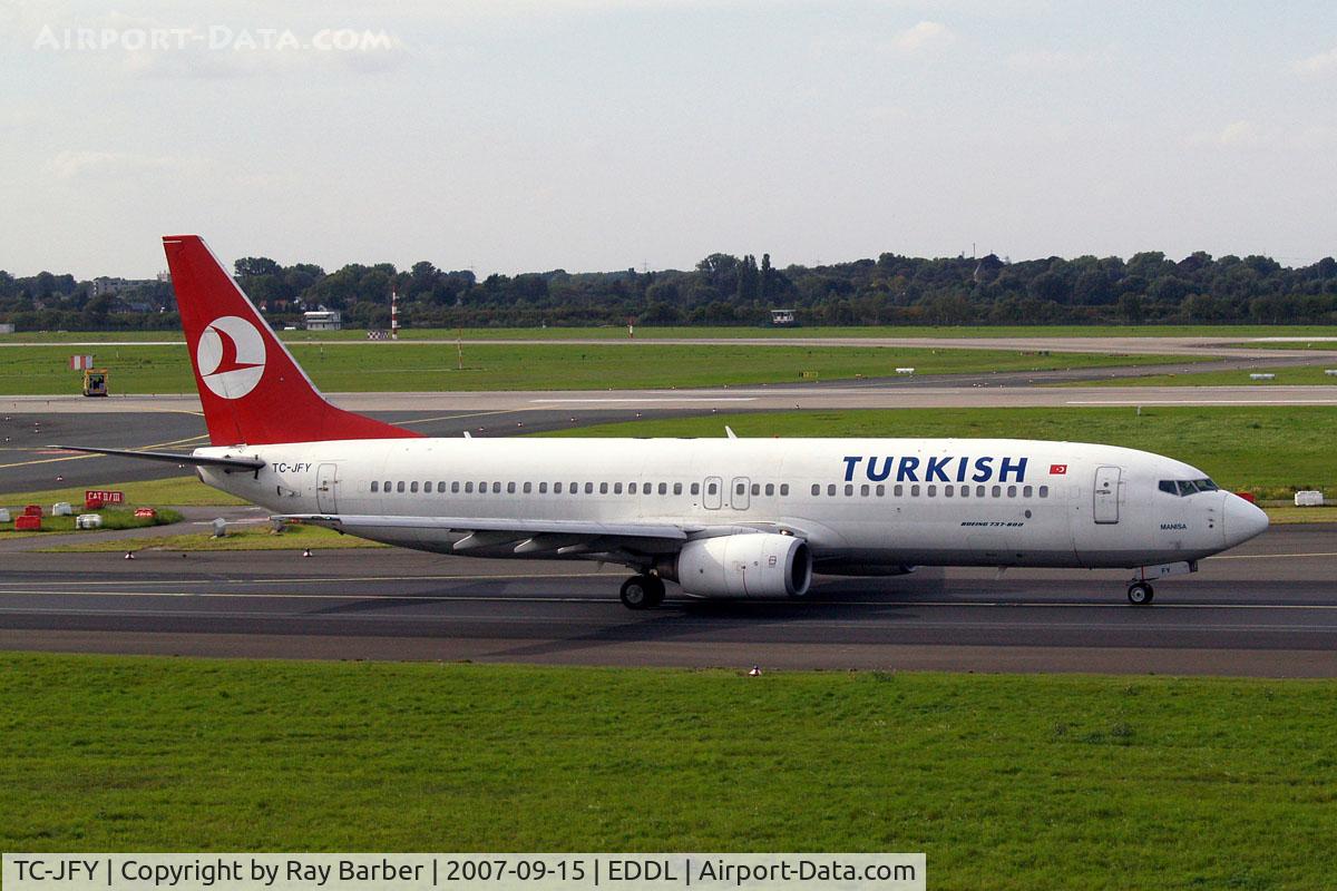 TC-JFY, 2000 Boeing 737-8F2 C/N 29783/497, Boeing 737-8F2 [29783] (THY Turkish Airlines) Dusseldorf~D 15/09/2007