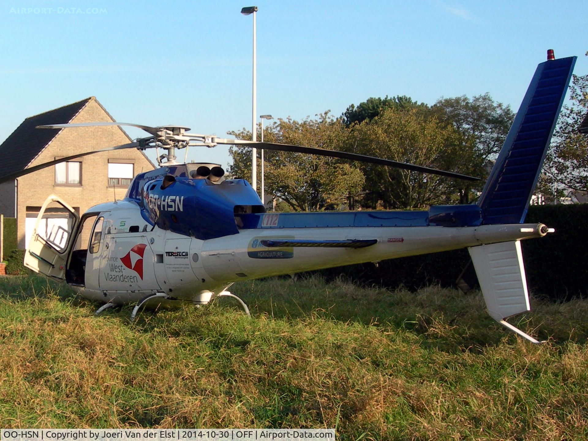 OO-HSN, 1989 Aerospatiale AS-355F-2 Ecureuil 2 C/N 5424, Medical rescue