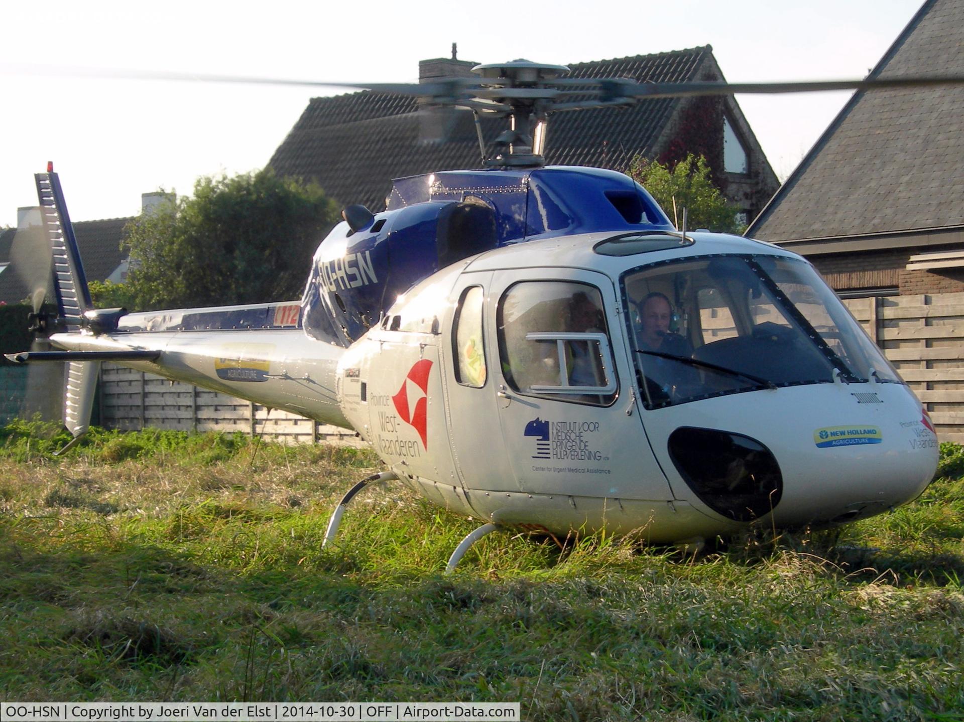 OO-HSN, 1989 Aerospatiale AS-355F-2 Ecureuil 2 C/N 5424, Medical rescue