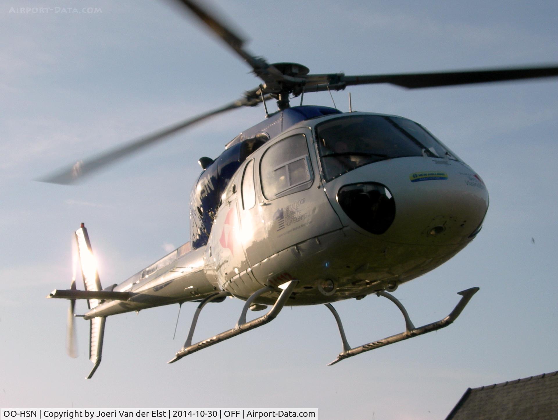 OO-HSN, 1989 Aerospatiale AS-355F-2 Ecureuil 2 C/N 5424, Medical rescue
