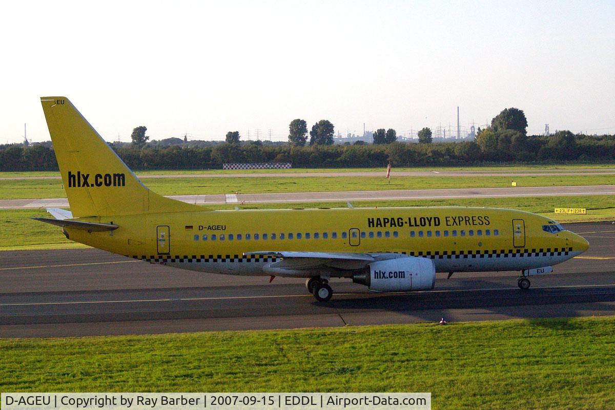 D-AGEU, 1998 Boeing 737-75B C/N 28104, Boeing 737-75B [28104] (Hapag-Lloyd Express) Dusseldorf~D 15/09/2007