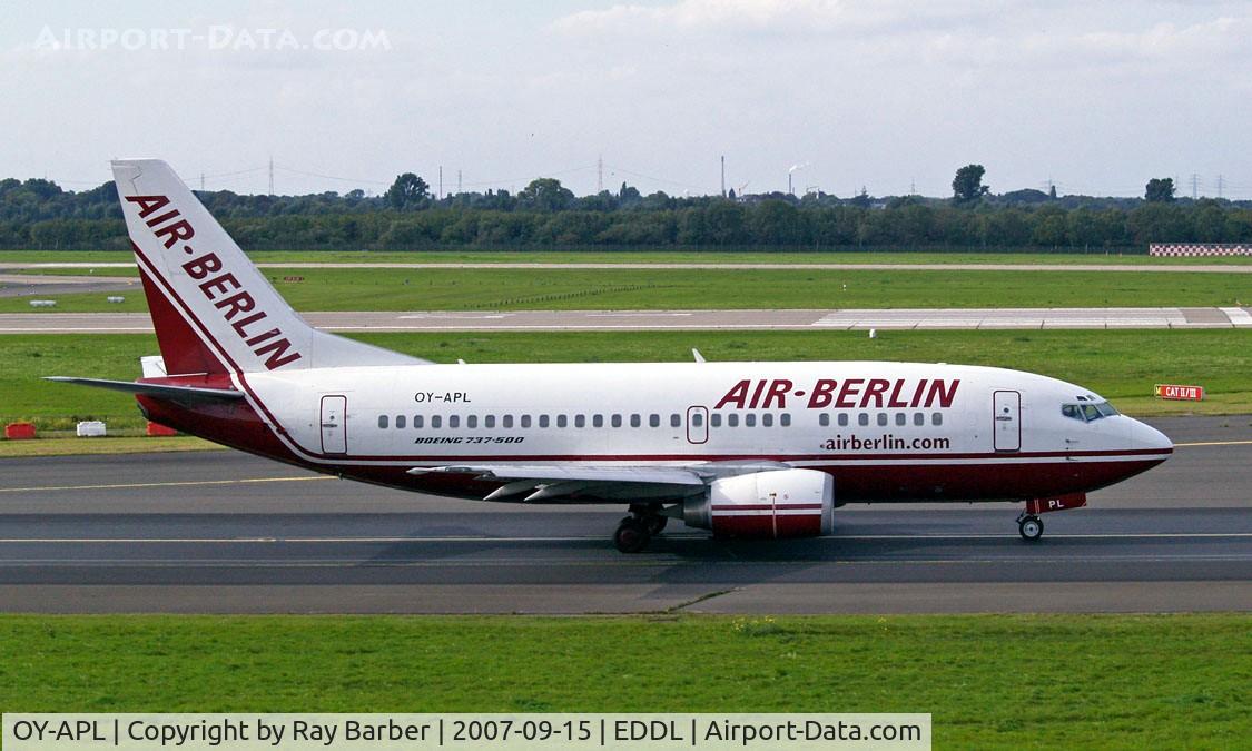 OY-APL, 1998 Boeing 737-5L9 C/N 28996, Boeing 737-5L9 [28996] (Air Berlin) Dusseldorf~D 15/09/2007