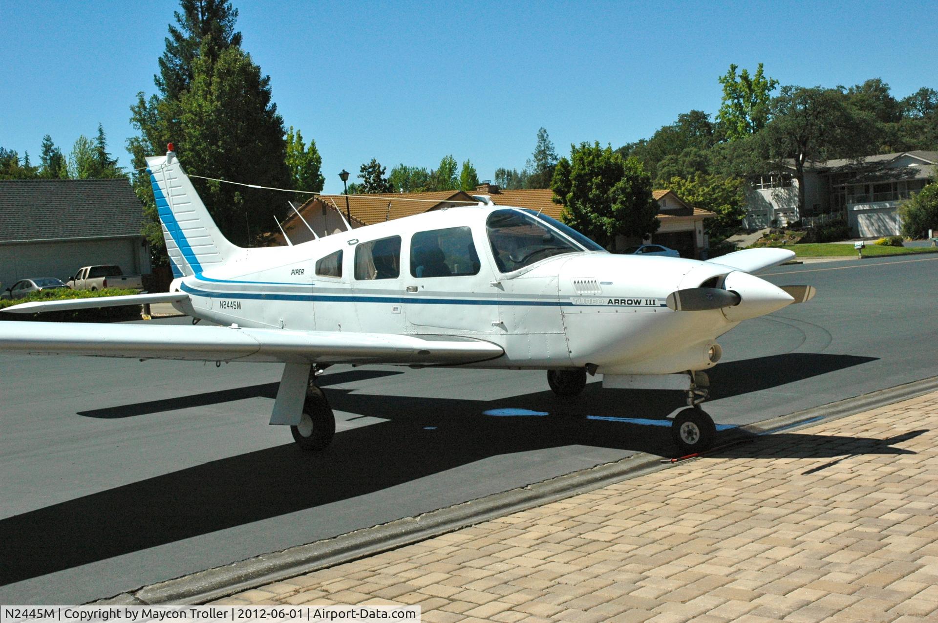 N2445M, 1977 Piper PA-28R-201T Cherokee Arrow III C/N 28R-7803129, 1977 Piper PA-28R-201T
