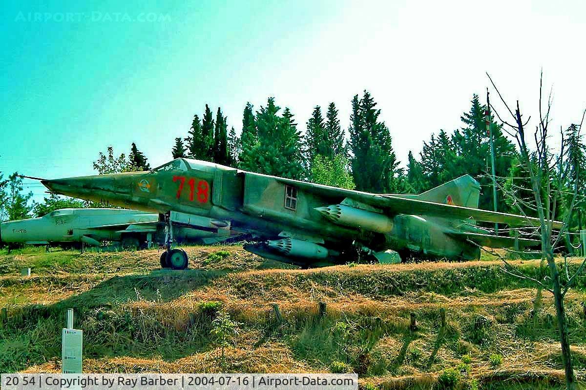 20 54, Mikoyan-Gurevich MiG-23BN C/N 0393215729, Mikoyan-Gurevich MiG-23BN Flogger (German Air Force) [0393215729] Cerbaiola/Emilia-Romagna~I 16/07/2004. Wears ex East German Air Force markings .