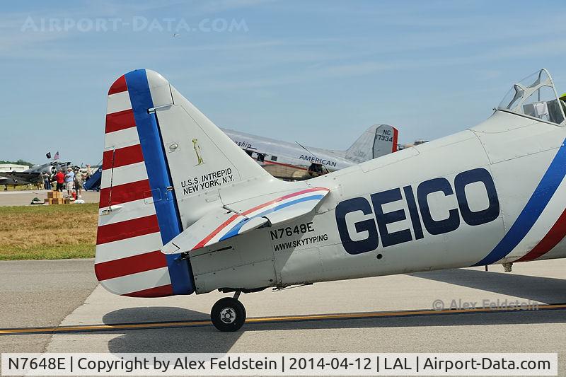 N7648E, 1942 North American SNJ-3 Texan C/N 78-6987, Sun-N-Fun