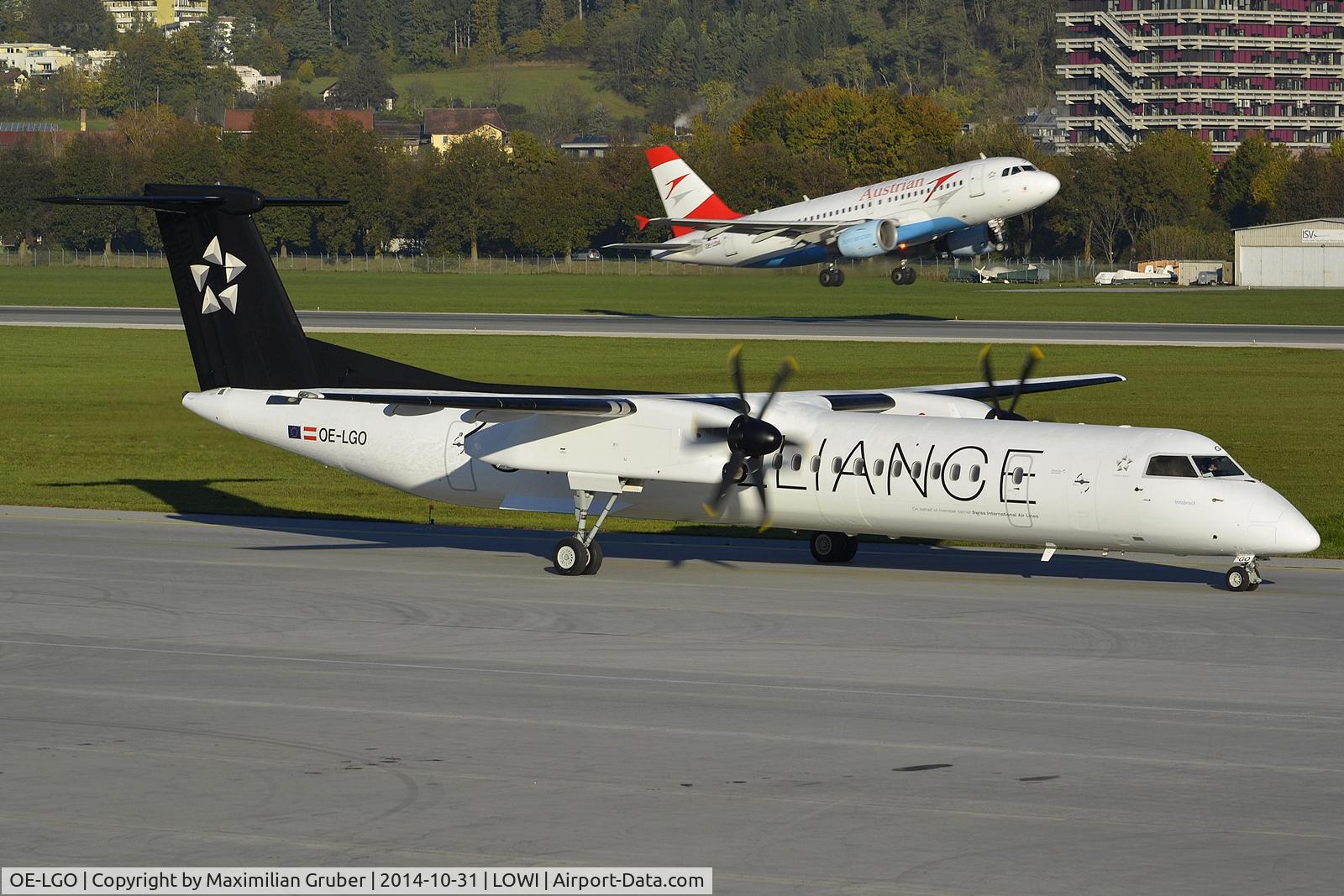 OE-LGO, 2009 De Havilland Canada DHC-8-400Q Dash 8 C/N 4281, SWISS/Austrian/Tyrolean