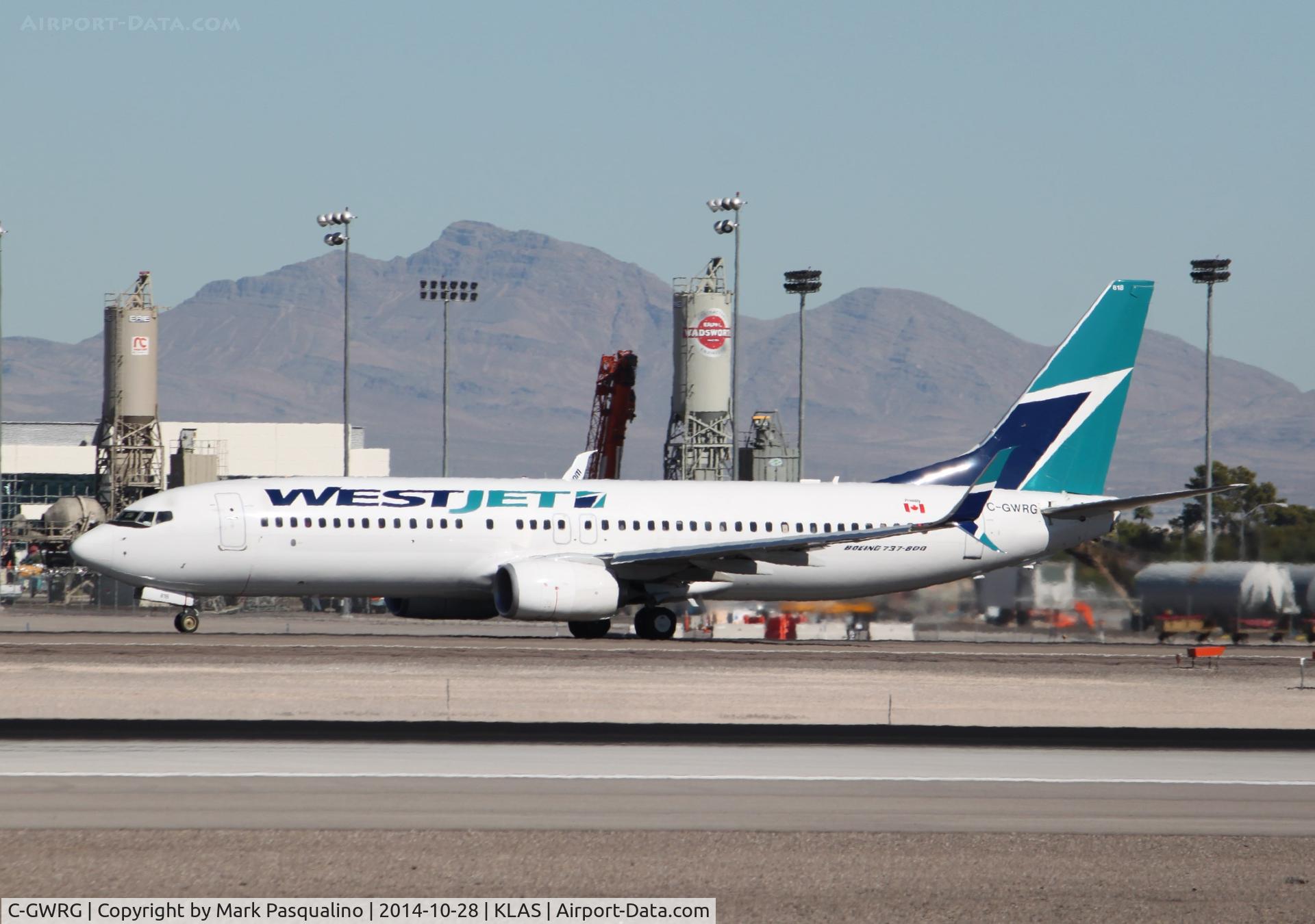 C-GWRG, 2012 Boeing 737-8CT C/N 39071, Boeing 737-800