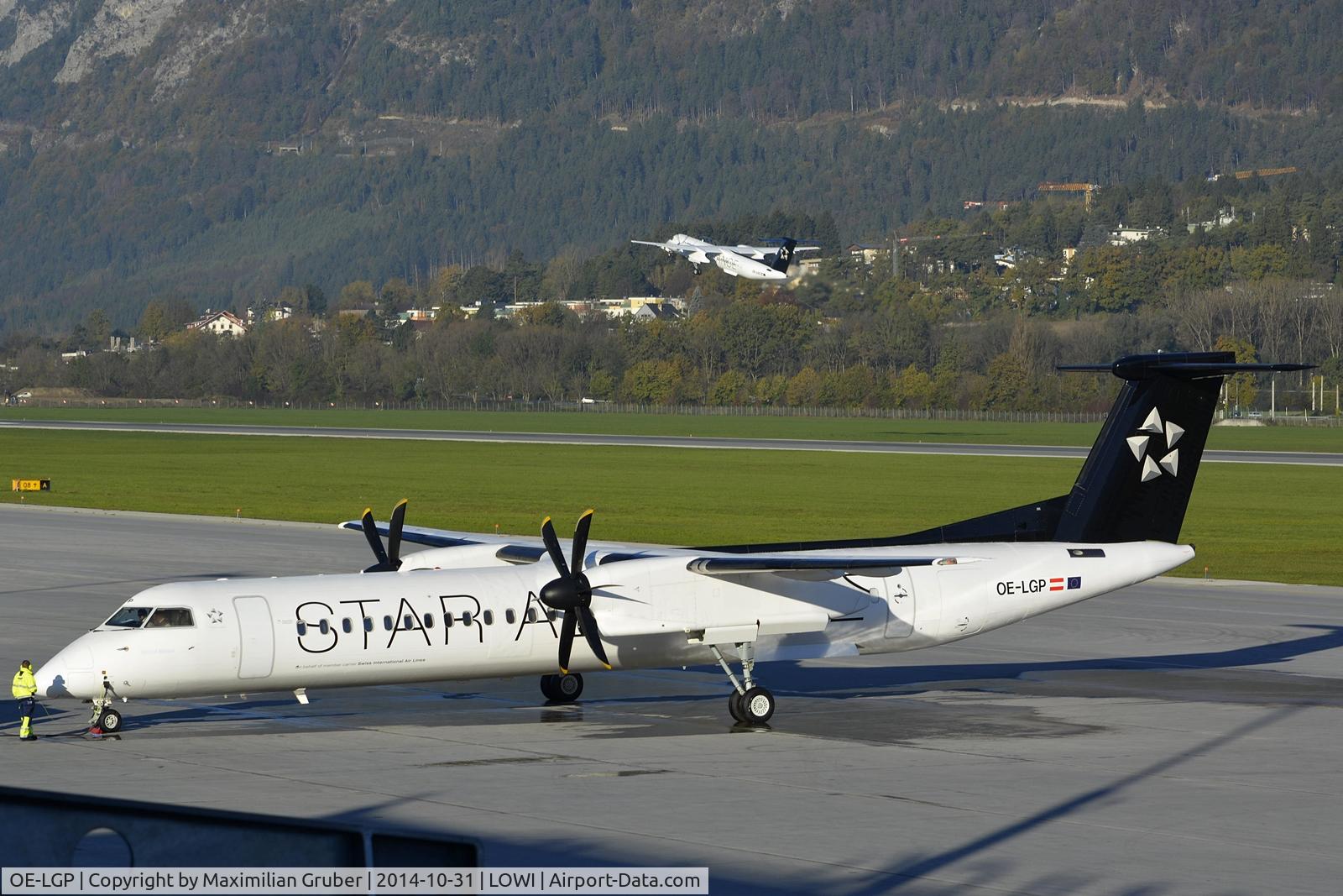 OE-LGP, 2000 De Havilland Canada DHC-8-402 Dash 8 C/N 4016, SWISS/Austrian/Tyrolean