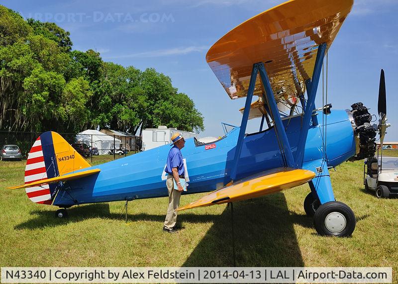 N43340, 1943 Boeing E75 C/N 75-5999, Sun-N-Fun 2014