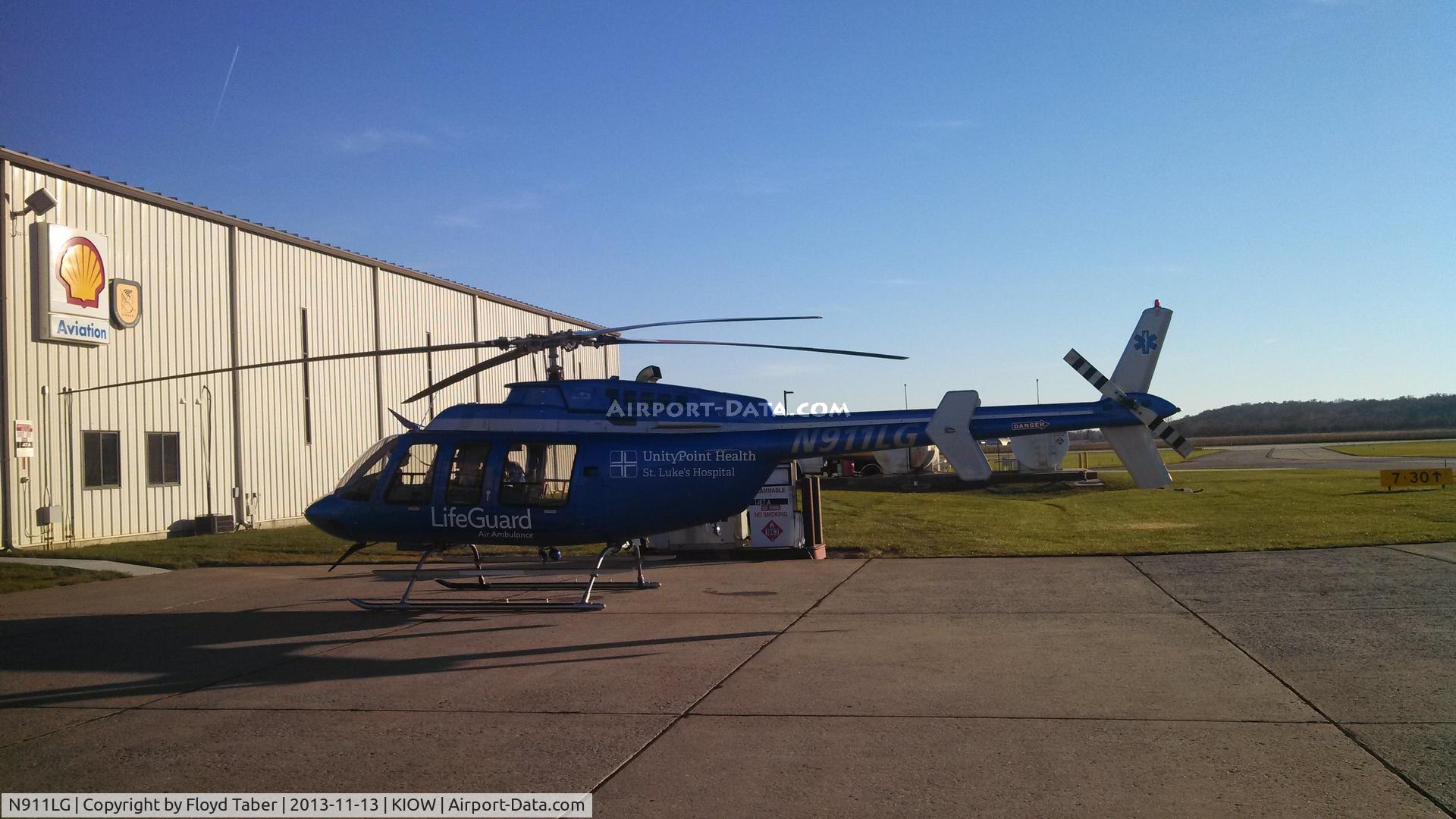 N911LG, 2013 Bell 407 C/N 54128, On the ramp