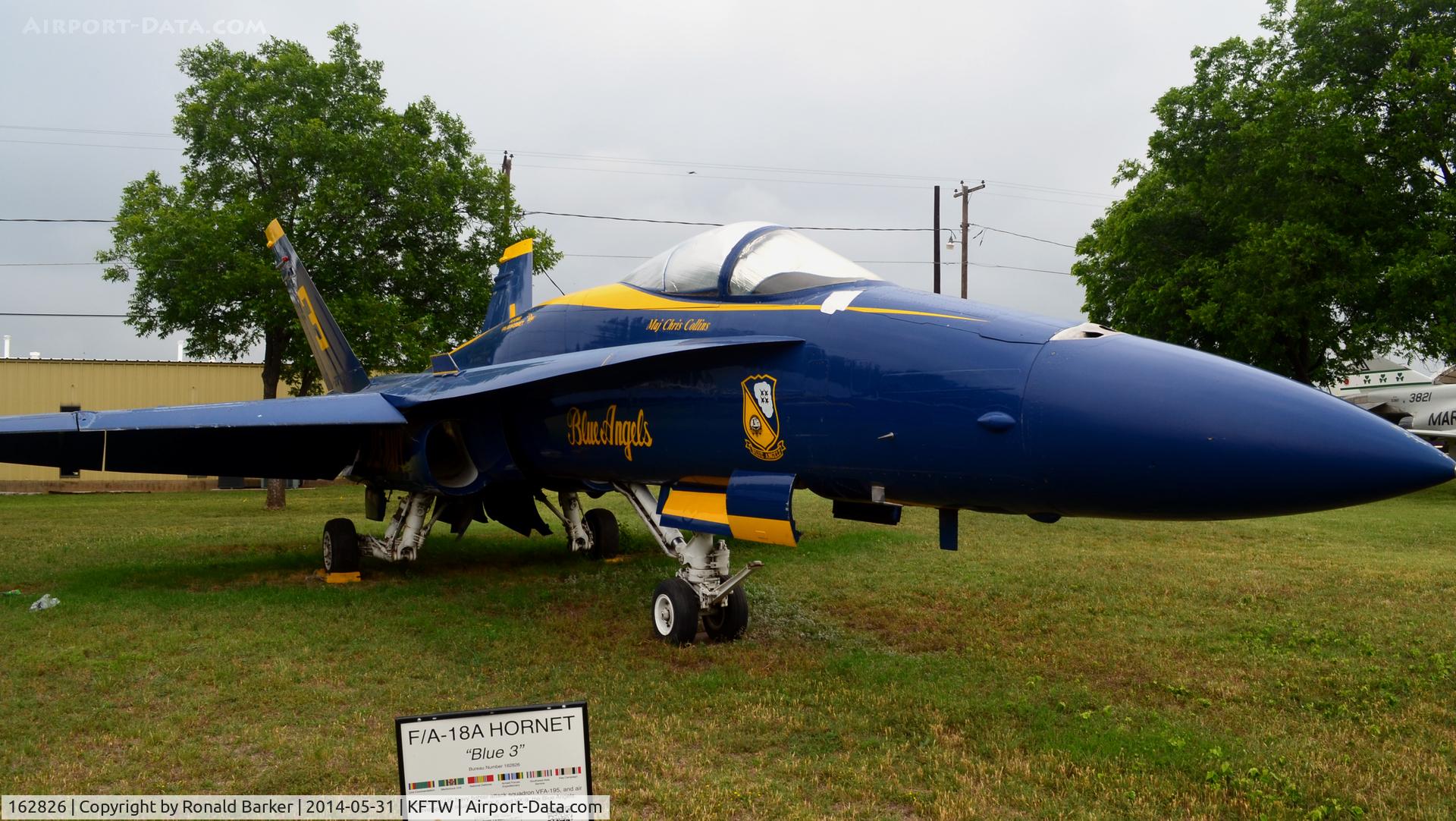 162826, McDonnell Douglas F/A-18A Hornet C/N 0338/A282, Fort Worth Aviation Mueum