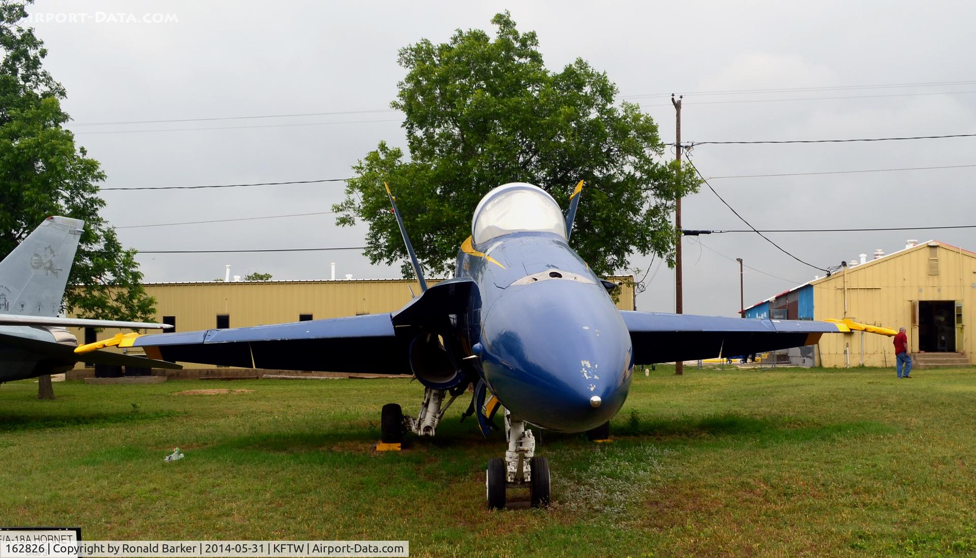 162826, McDonnell Douglas F/A-18A Hornet C/N 0338/A282, Fort Worth Aviation Museum