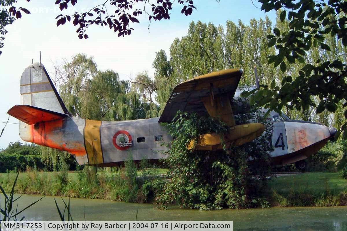 MM51-7253, 1953 Grumman HU-16A Albatross C/N G-344, Grumman G-64 HU-16A Albatross [G344] (Italian Air Force) San Pelagio~I 16/07/2004. Has since been broken up.