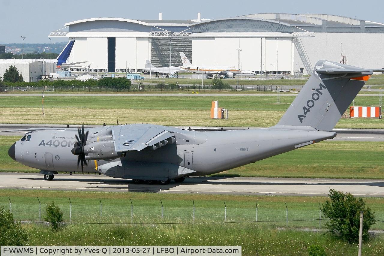 F-WWMS, 2010 Airbus A400M Atlas C/N 003, Airbus Military A-400M Atlas, Taxiing to holding point Rwy 14R, Toulouse Blagnac Airport (LFBO-TLS)