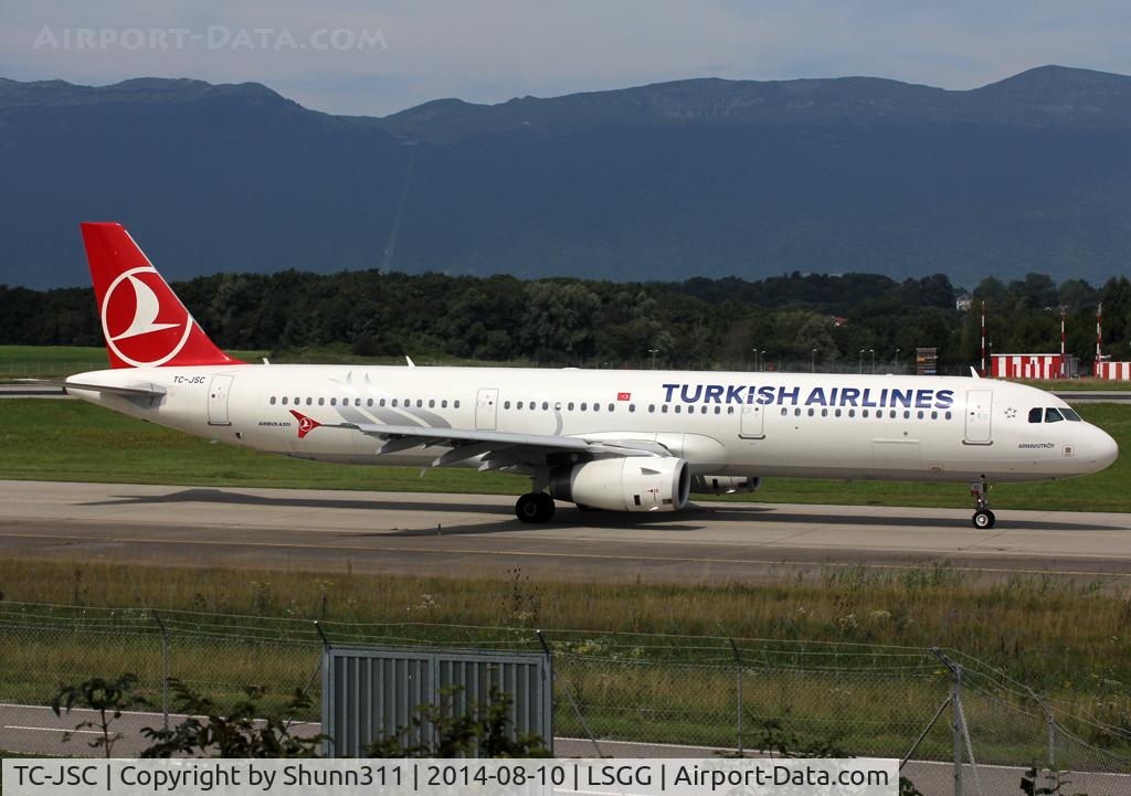 TC-JSC, 2012 Airbus A321-231 C/N 5254, Taxiing holding point rwy 23 for departure...