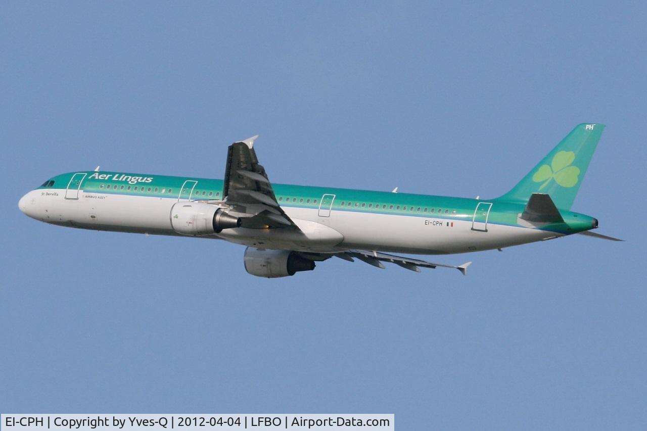 EI-CPH, 1999 Airbus A321-211 C/N 1094, Airbus A321-211, Take-off Rwy 32L, Toulouse Blagnac Airport (LFBO-TLS)