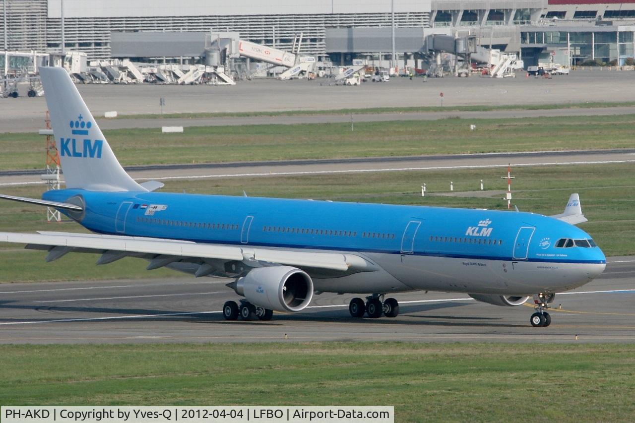 PH-AKD, 2012 Airbus A330-303 C/N 1300, Airbus A330-303, Taxiing after test flight, Toulouse Blagnac airport(LFBO-TLS)