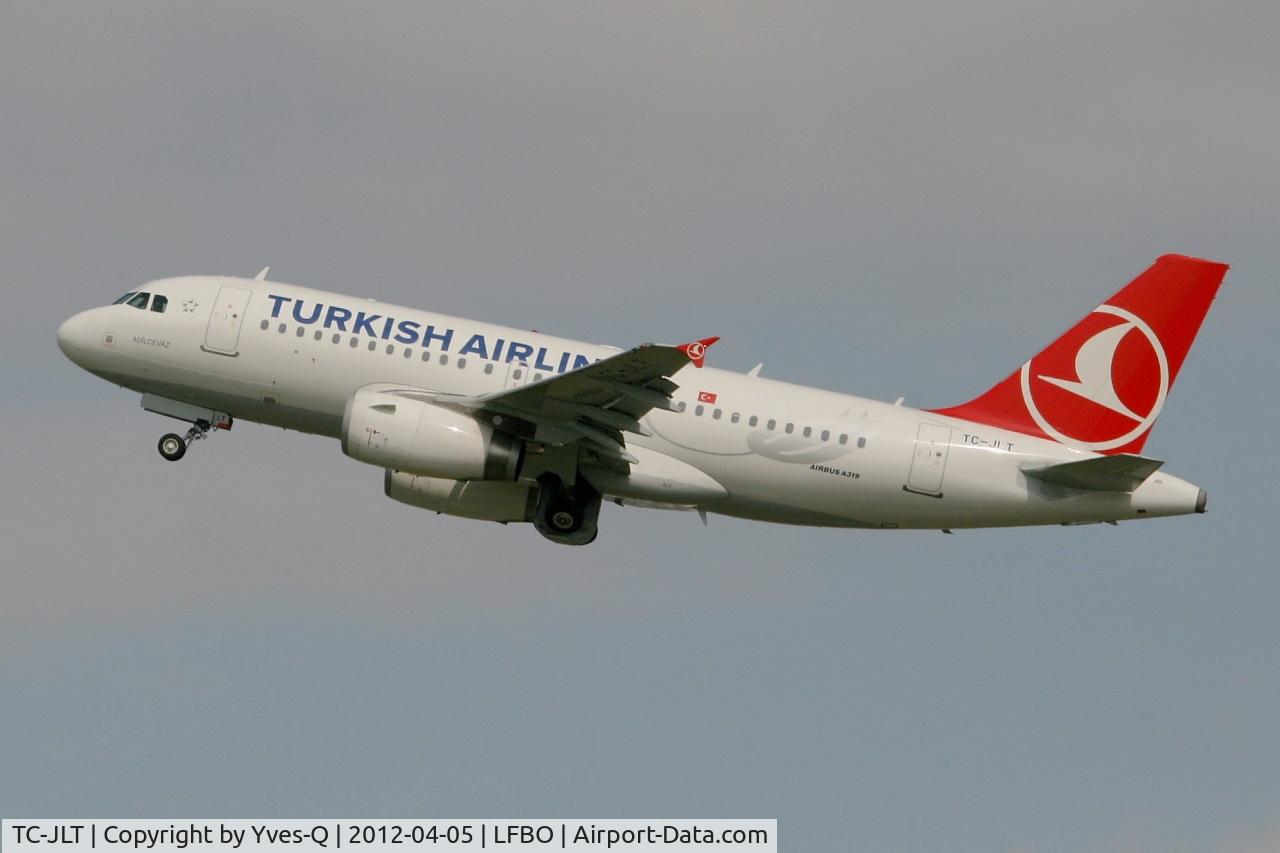 TC-JLT, 2011 Airbus A319-132 C/N 4665, Airbus A319-132, Take off rwy 32L, Toulouse Blagnac Airport (LFBO-TLS)