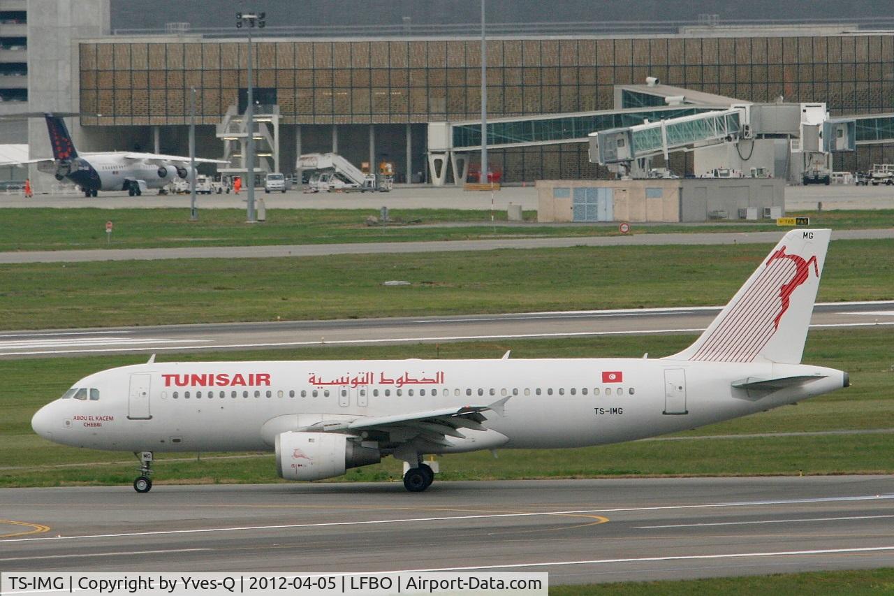 TS-IMG, 1992 Airbus A320-211 C/N 0390, Airbus A320-211, Taxiing  after landing,Toulouse Blagnac Airport (LFBO-TLS)