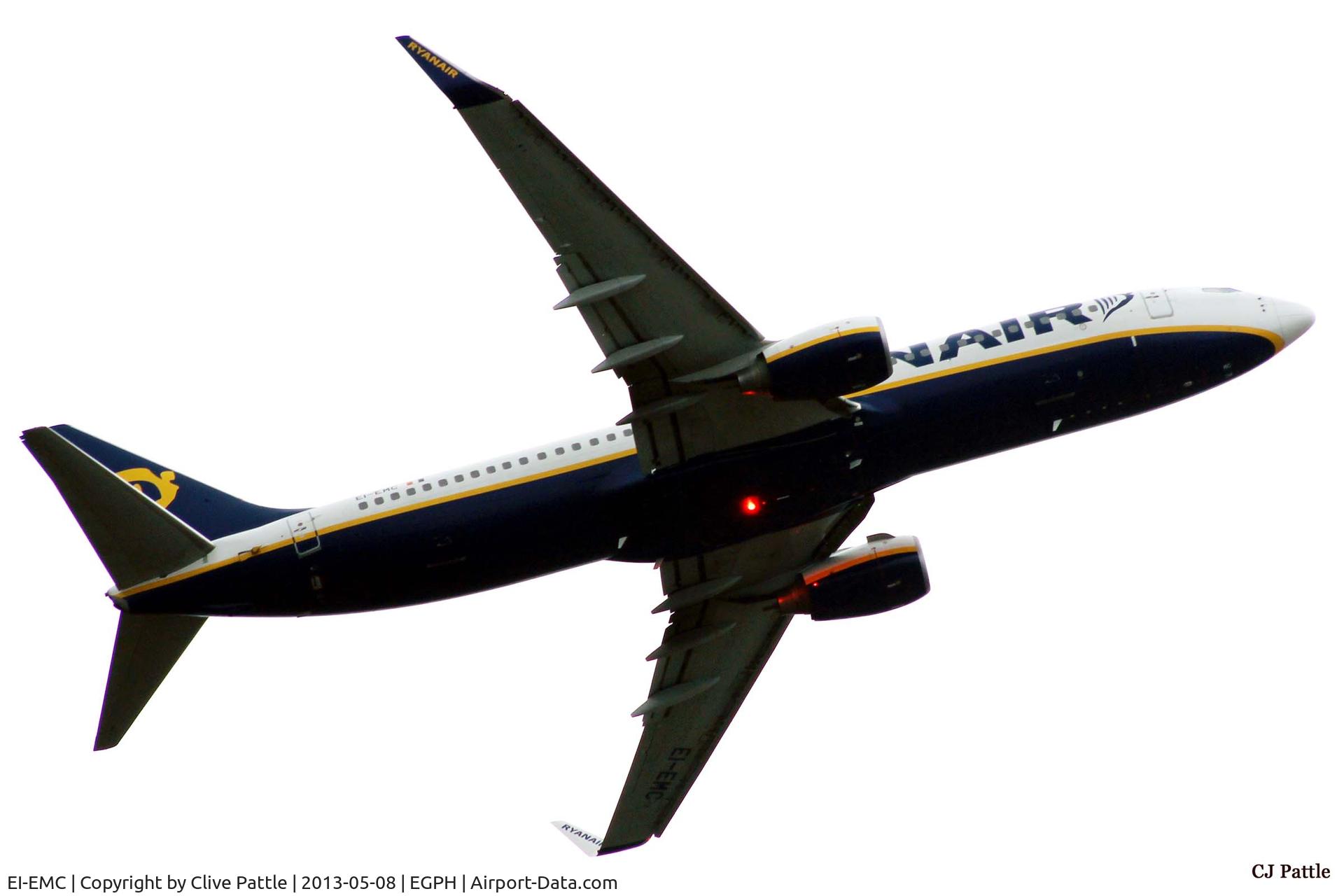 EI-EMC, 2010 Boeing 737-8AS C/N 38510, Departure from Edinburgh