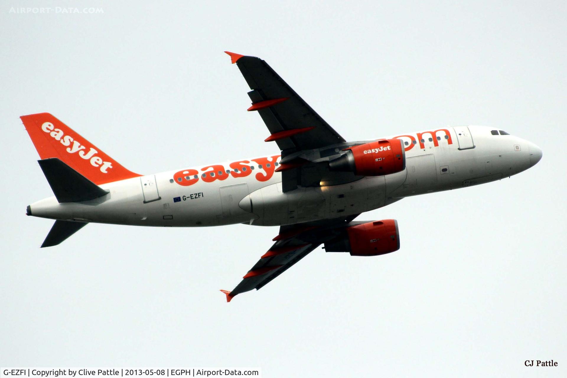 G-EZFI, 2009 Airbus A319-111 C/N 3888, Easy departure from Edinburgh