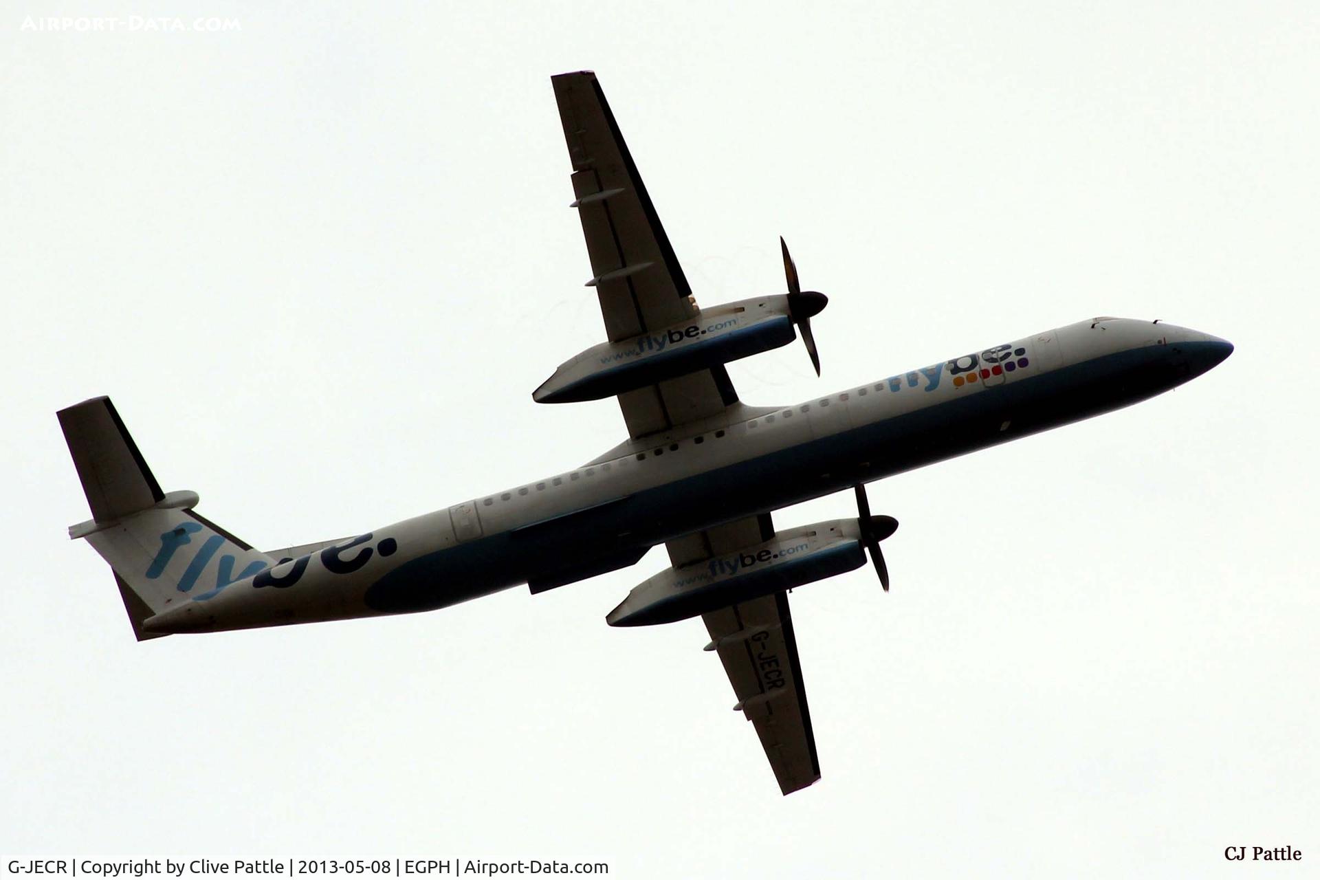 G-JECR, 2006 De Havilland Canada DHC-8-402Q Dash 8 C/N 4139, Edinburgh departure