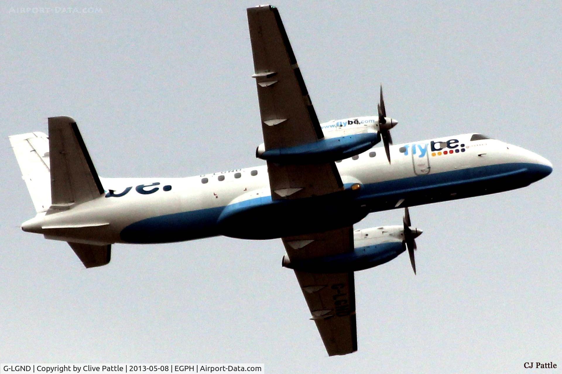 G-LGND, 1989 Saab SF340B C/N 340B-169, Edinburgh departure