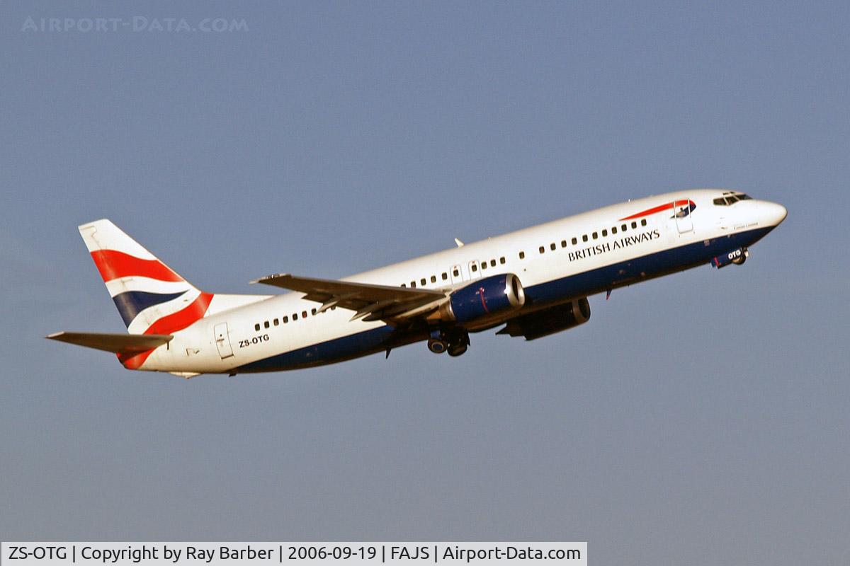 ZS-OTG, 1992 Boeing 737-436 C/N 25840, Boeing 737-436 [25840] (Comair/British Airways) Johannesburg Int~ZS 19/09/2006