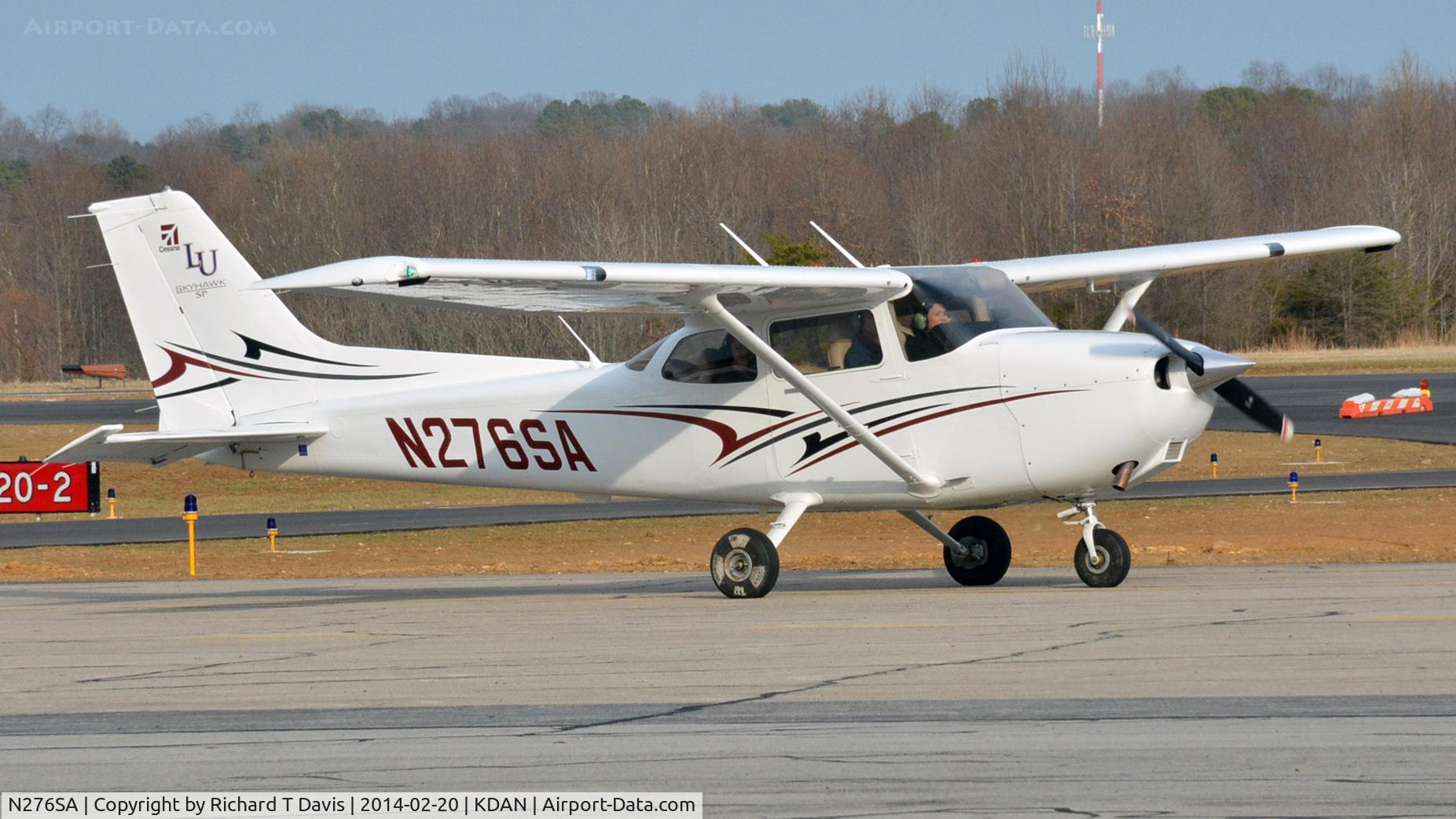 N276SA, 2013 Cessna 172S C/N 172S11276, Cessna SkyHawk belongs to Liberty University visiting Danville Va.
