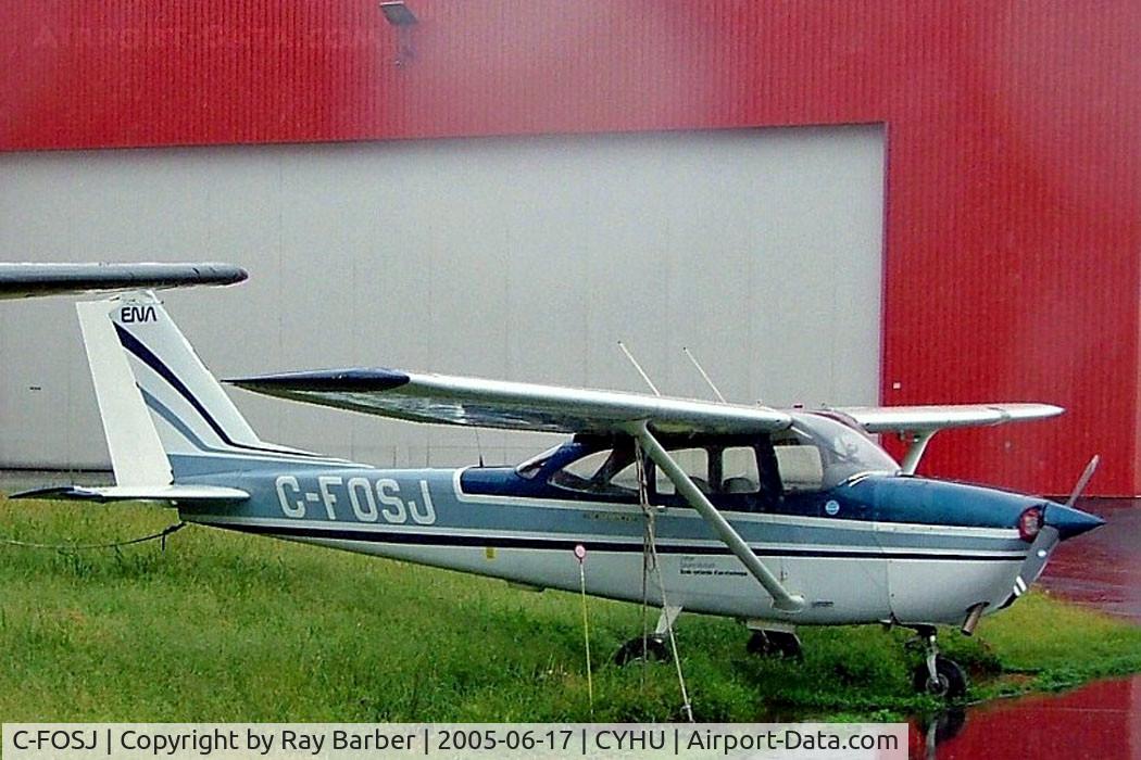 C-FOSJ, 1968 Cessna 172I C/N 17256637, Cessna 172I Skyhawk [172-56637] (ENA) St Hubert~C 17/06/2005. Taken o a dull wet day.