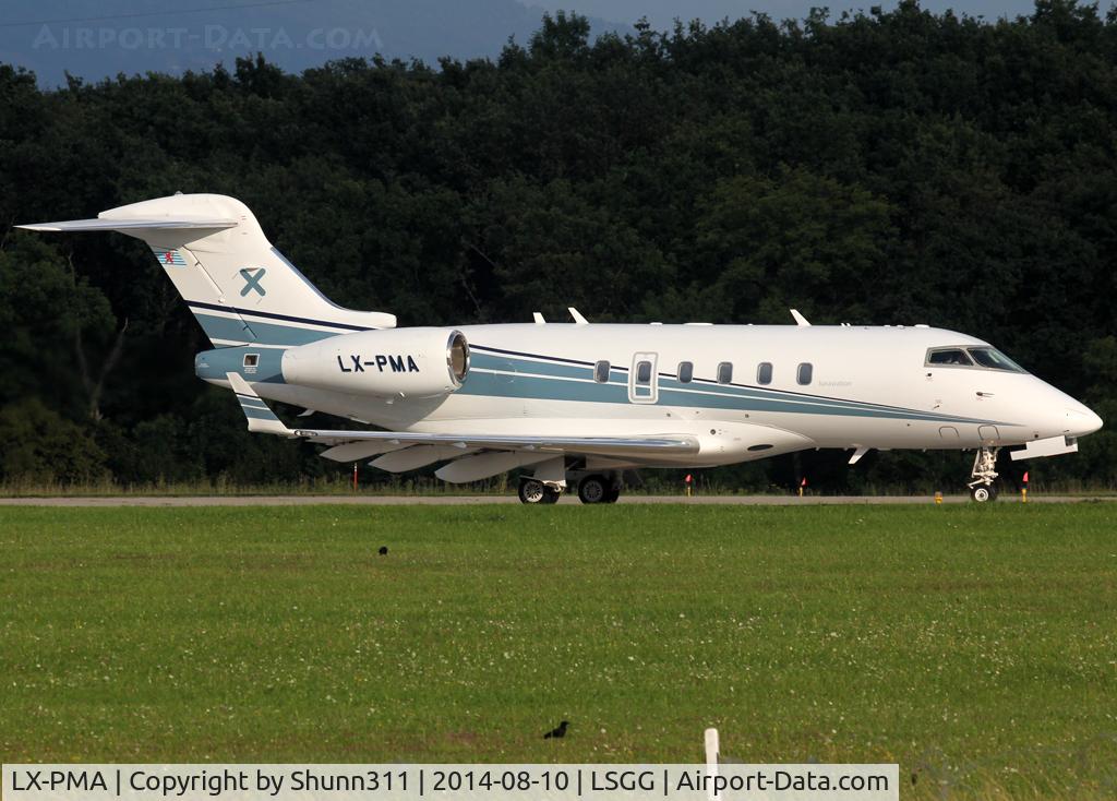 LX-PMA, 2006 Bombardier Challenger 300 (BD-100-1A10) C/N 20097, Ready for take off rwy 23