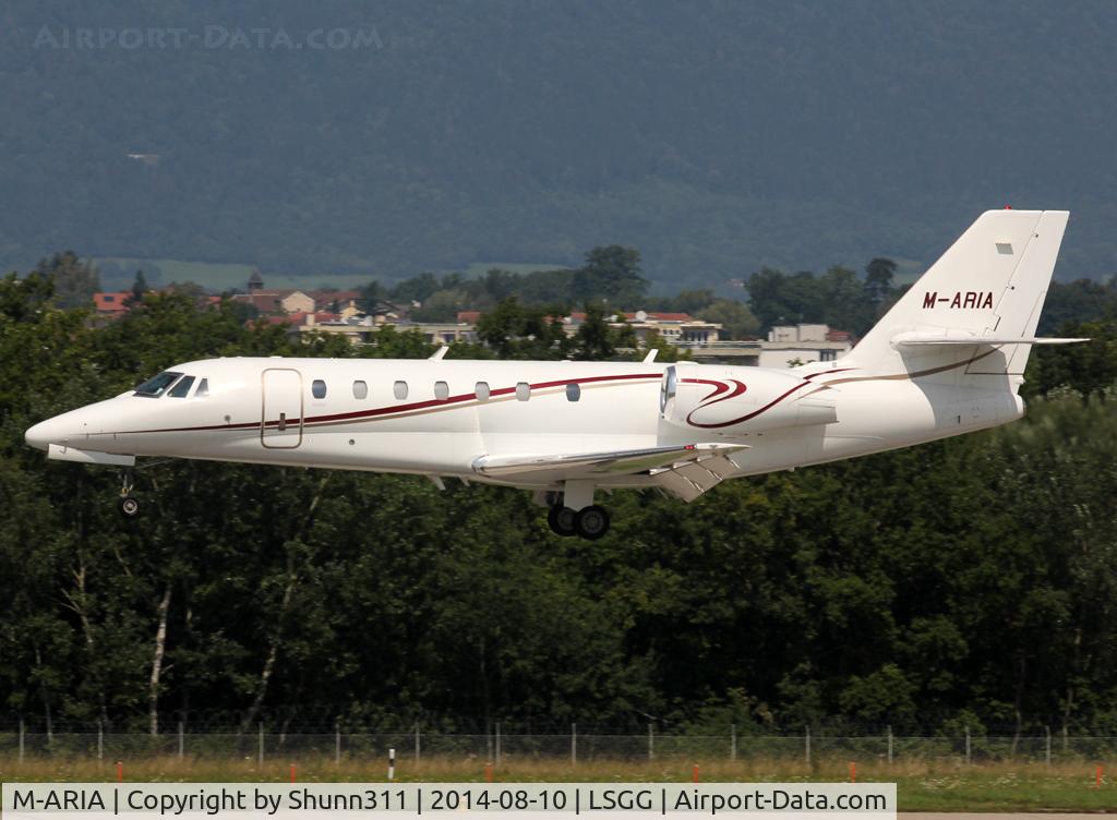 M-ARIA, 2007 Cessna 680 Citation Sovereign C/N 680-0179, Landing rwy 23