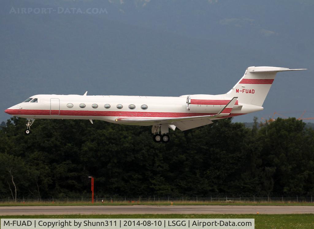 M-FUAD, 2009 Gulfstream Aerospace V-SP G550 C/N 5227, Landing rwy 23