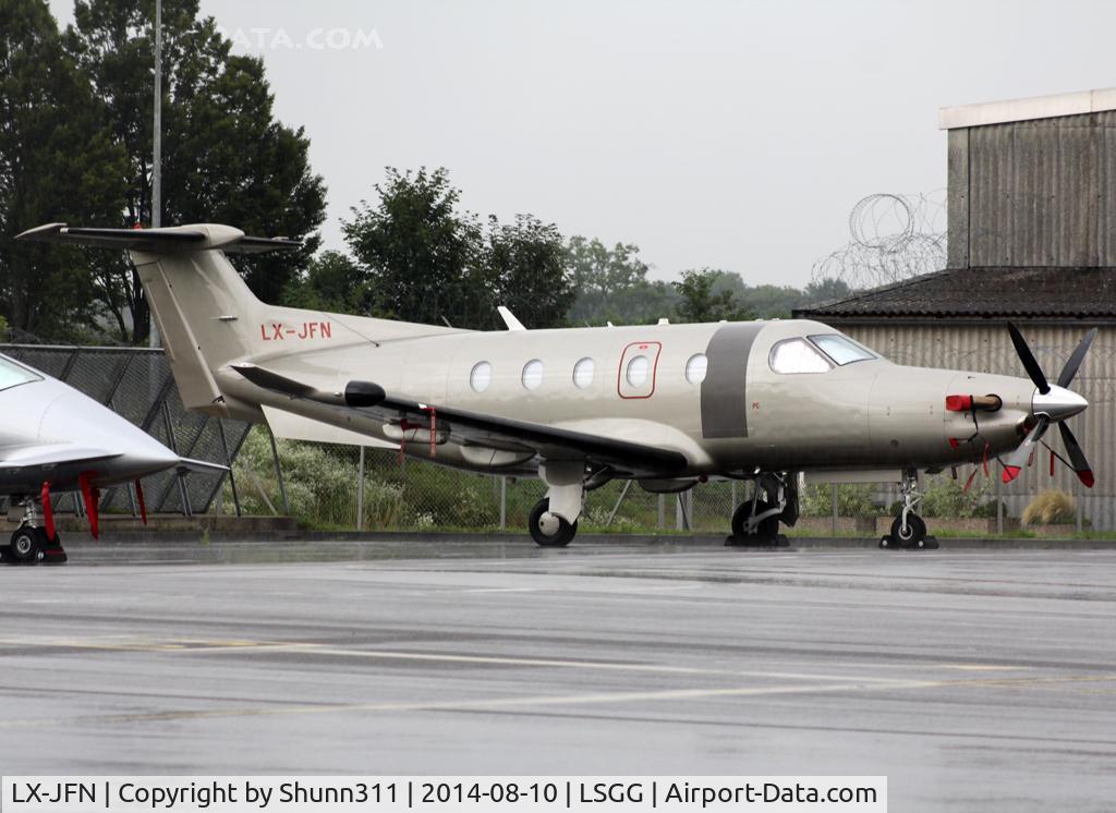 LX-JFN, 2007 Pilatus PC-12/47 C/N 855, Parked...
