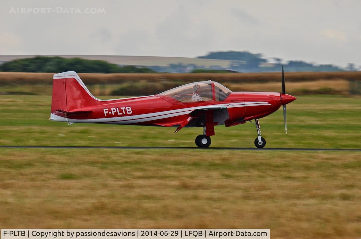 F-PLTB, Sequoia F-8L Falco C/N 1234, Just taking-off during troyes Airshow