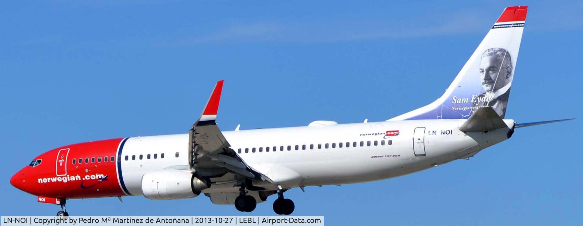 LN-NOI, 2009 Boeing 737-86N C/N 36820, El Prat - Barcelona
