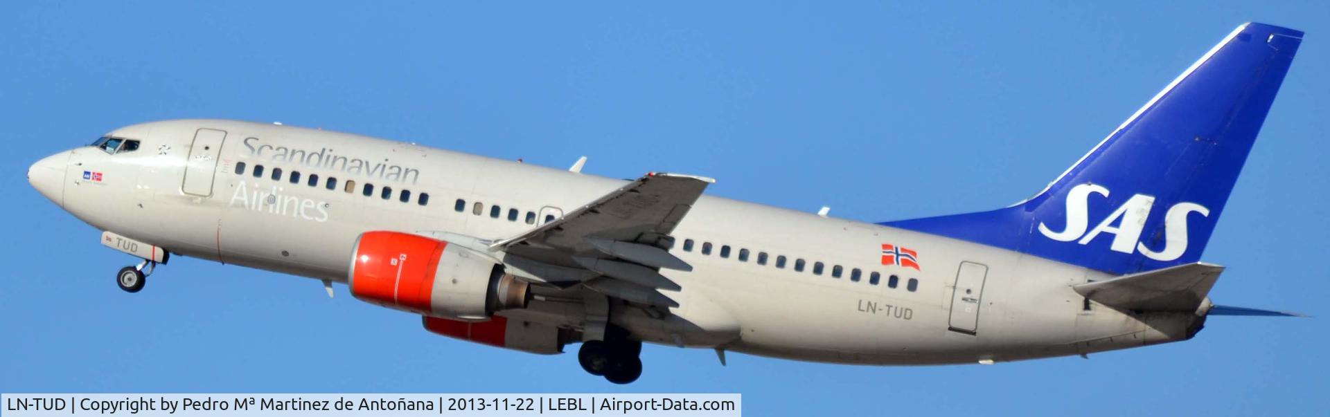 LN-TUD, 1998 Boeing 737-705 C/N 28217, El Prat - Barcelona