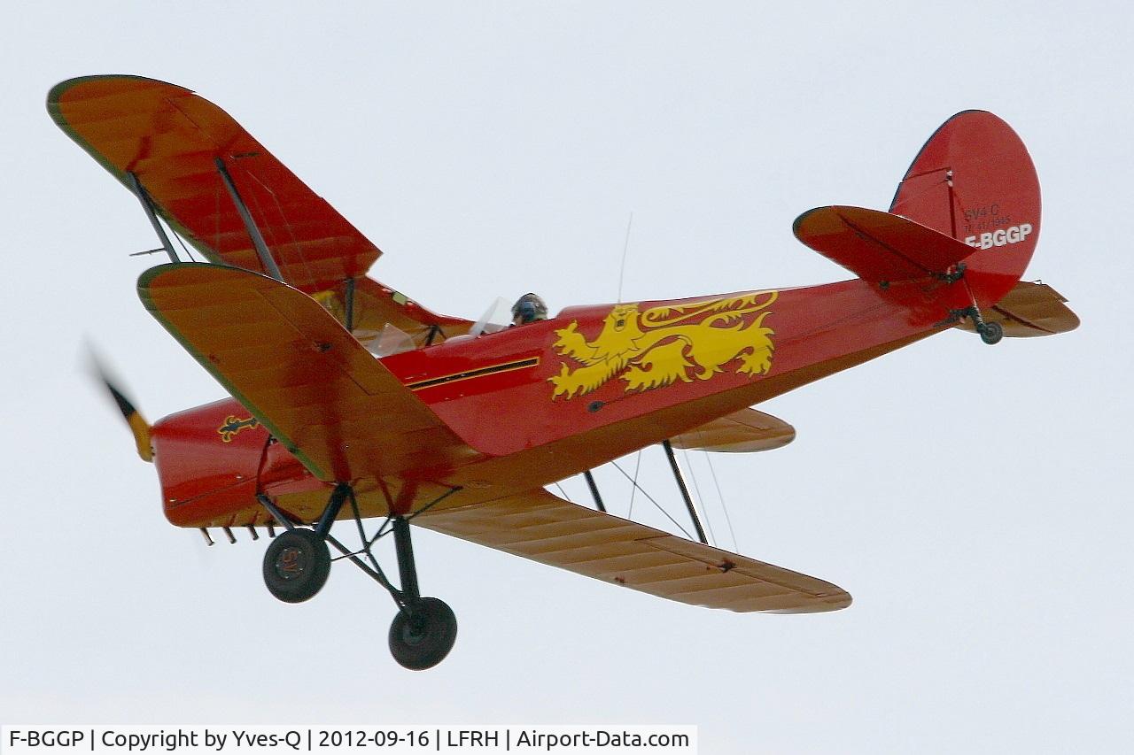 F-BGGP, Stampe-Vertongen SV-4C C/N 41, Stampe and Vertongen SV-4C, Solo display, Lann Bihoué Naval Air Base (LFRH - LRT) Open day 2012