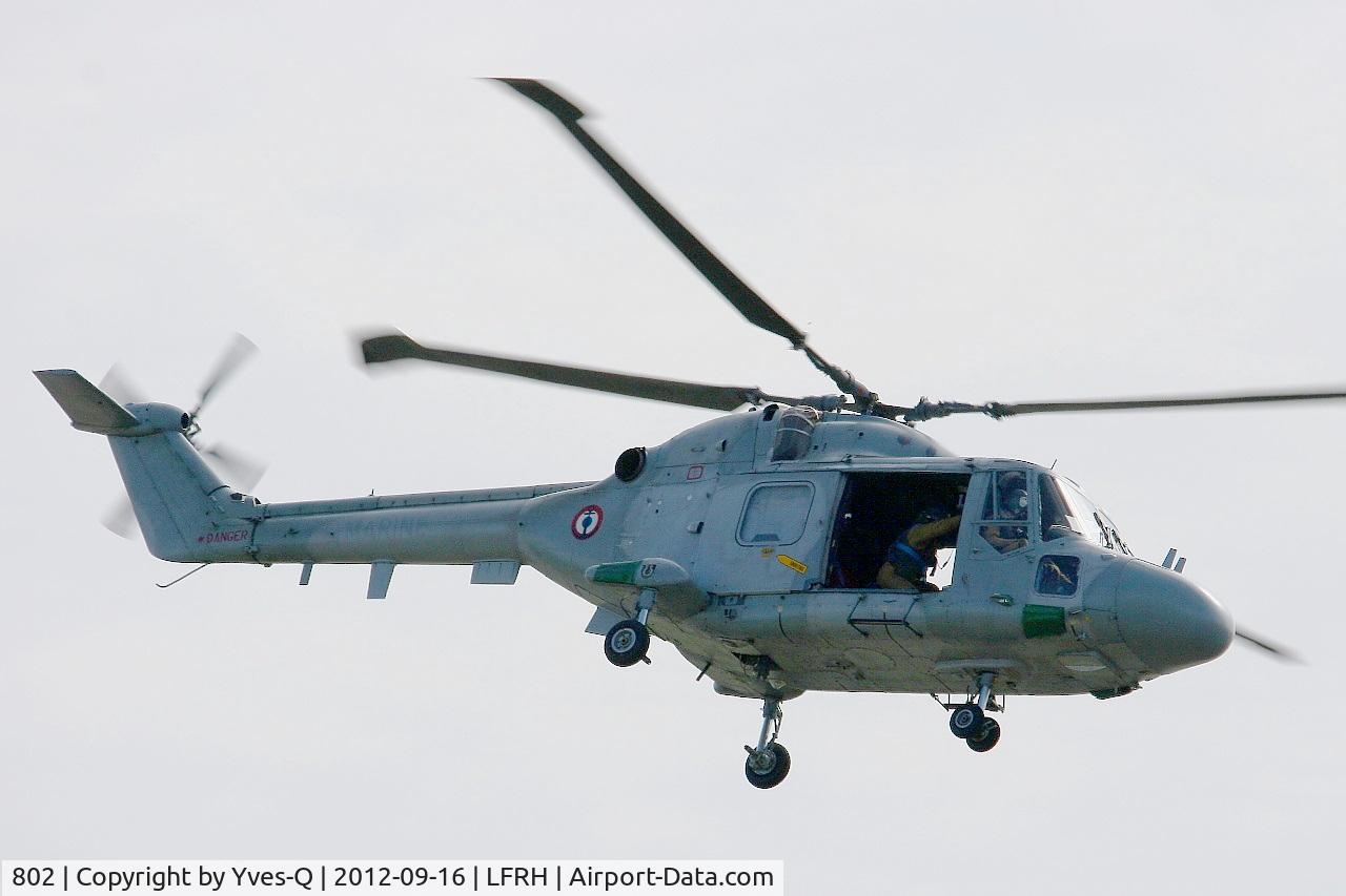 802, Westland Lynx HAS.4(FN) C/N 253, French naval aviation Westland Lynx HAS 4, Solo display, Lann Bihoué Air Base (LFRH-LRT) open day 2012