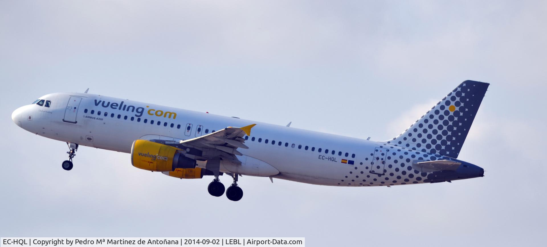 EC-HQL, 2001 Airbus A320-214 C/N 1461, El Prat - Barcelona