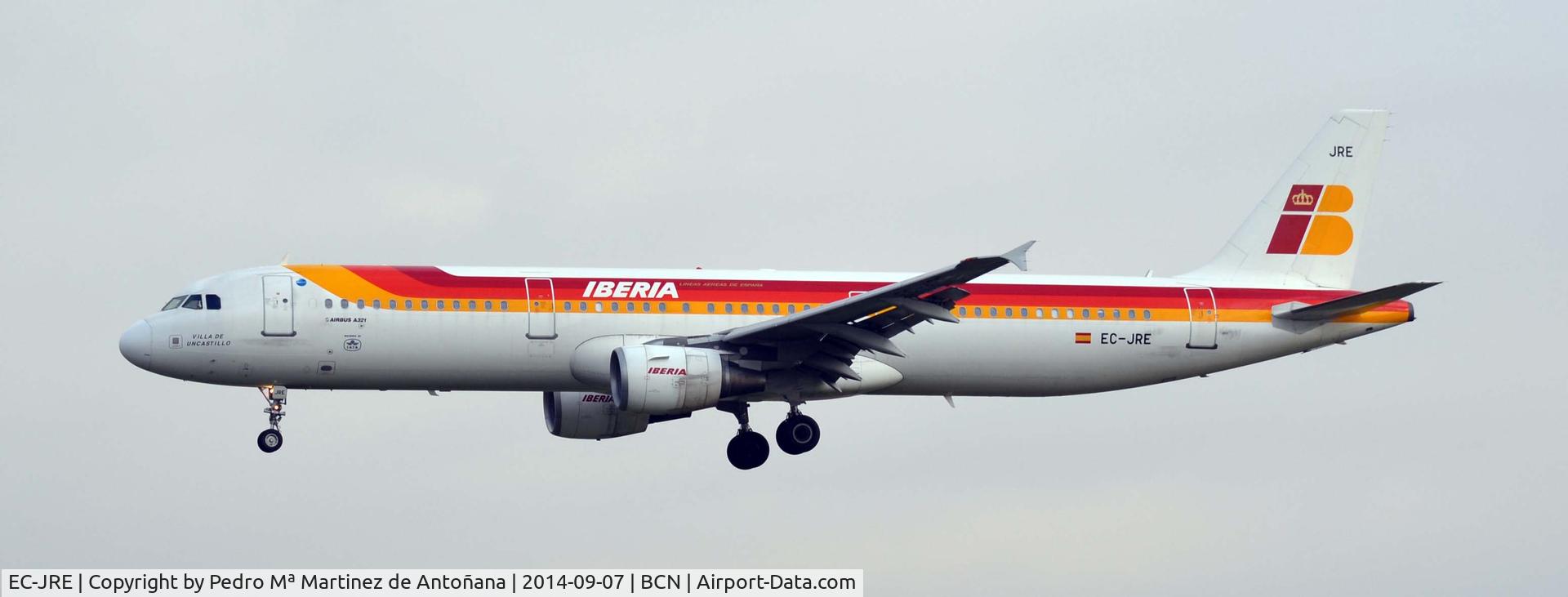 EC-JRE, 2006 Airbus A321-211 C/N 2756, El Prat - Barcelona