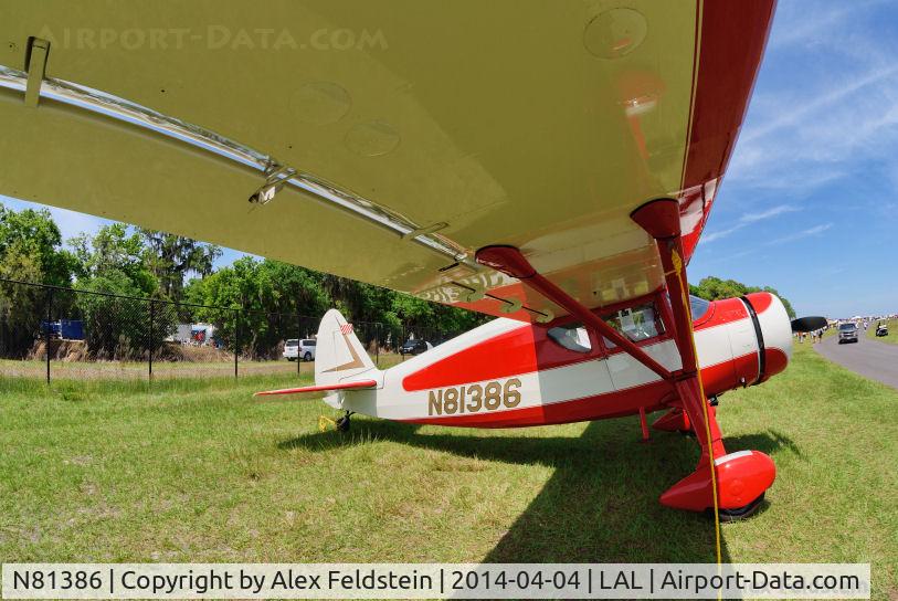 N81386, 1946 Fairchild 24W-46 C/N W46286, Sun-N-Fun 2014