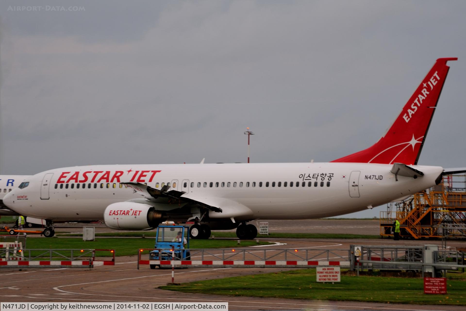 N471JD, 2002 Boeing 737-8BK C/N 30625, Removed from spray formerly PR-GOT possibly to become HL8028.