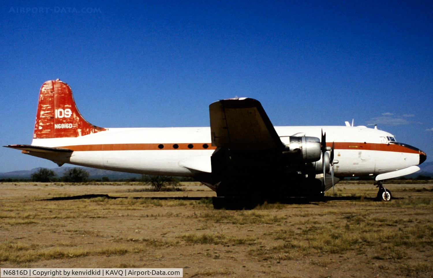 N6816D, 1944 Douglas C54D-DC (C-54E-20) C/N 27368, Copied from slide.