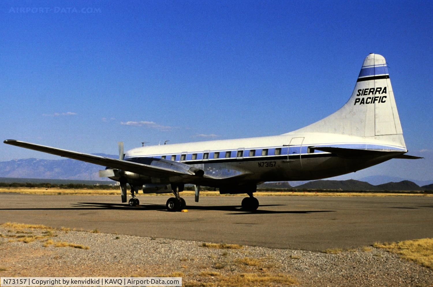 N73157, 1955 Convair CV-580 C/N 312, Copied from slide.