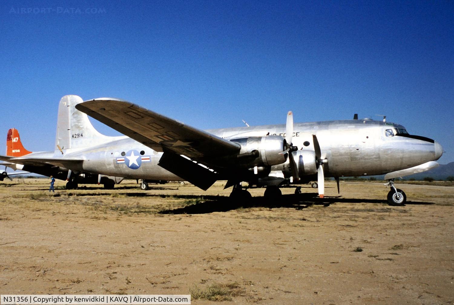 N31356, 1946 Douglas DC-4-1009 C/N D4-26, Copied from slide.