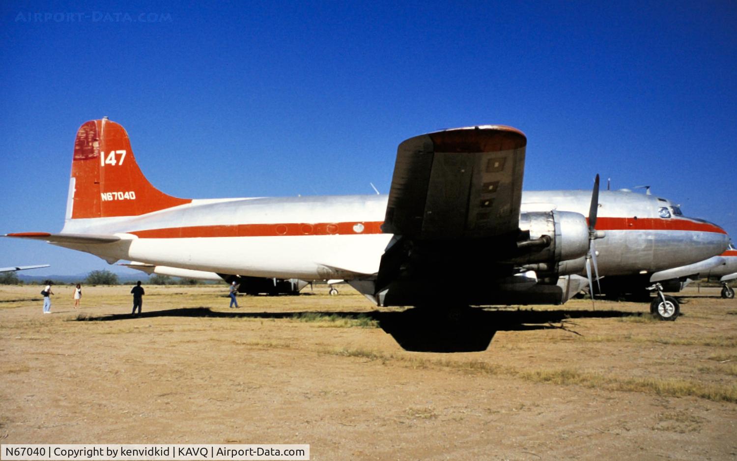 N67040, 1944 Douglas DC4A (C54B) C/N 27232, Copied from slide.