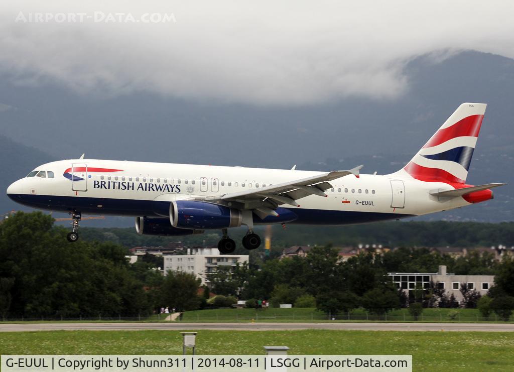 G-EUUL, 2002 Airbus A320-232 C/N 1708, Landing rwy 23