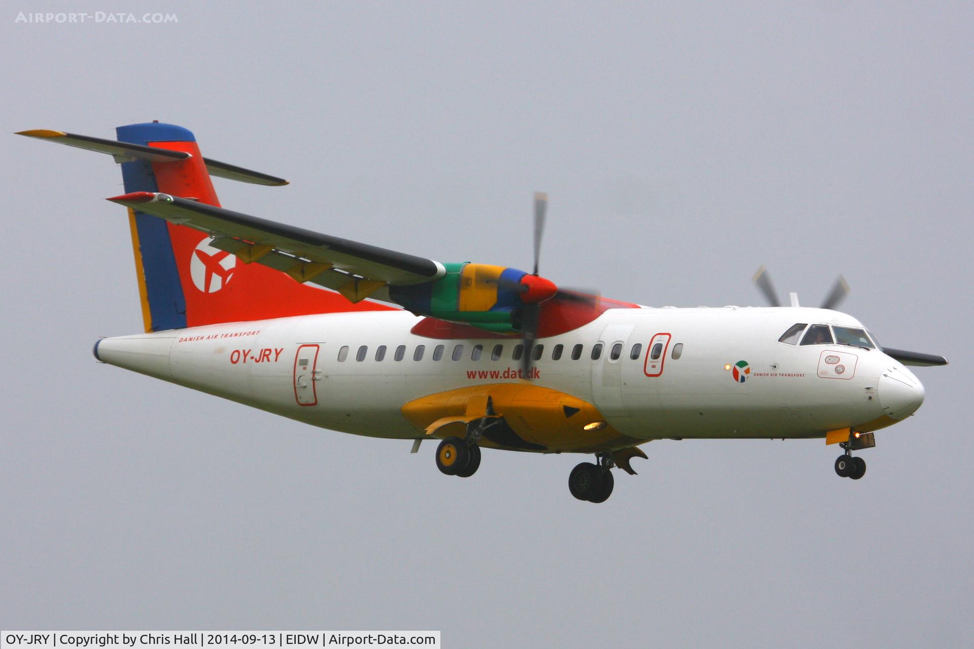 OY-JRY, 1987 ATR 42-320 C/N 063, Danish Air Transport