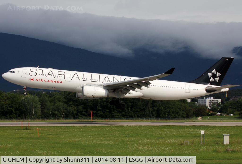 C-GHLM, 2001 Airbus A330-343 C/N 0419, Landing rwy 23 in Star Alliance c/s